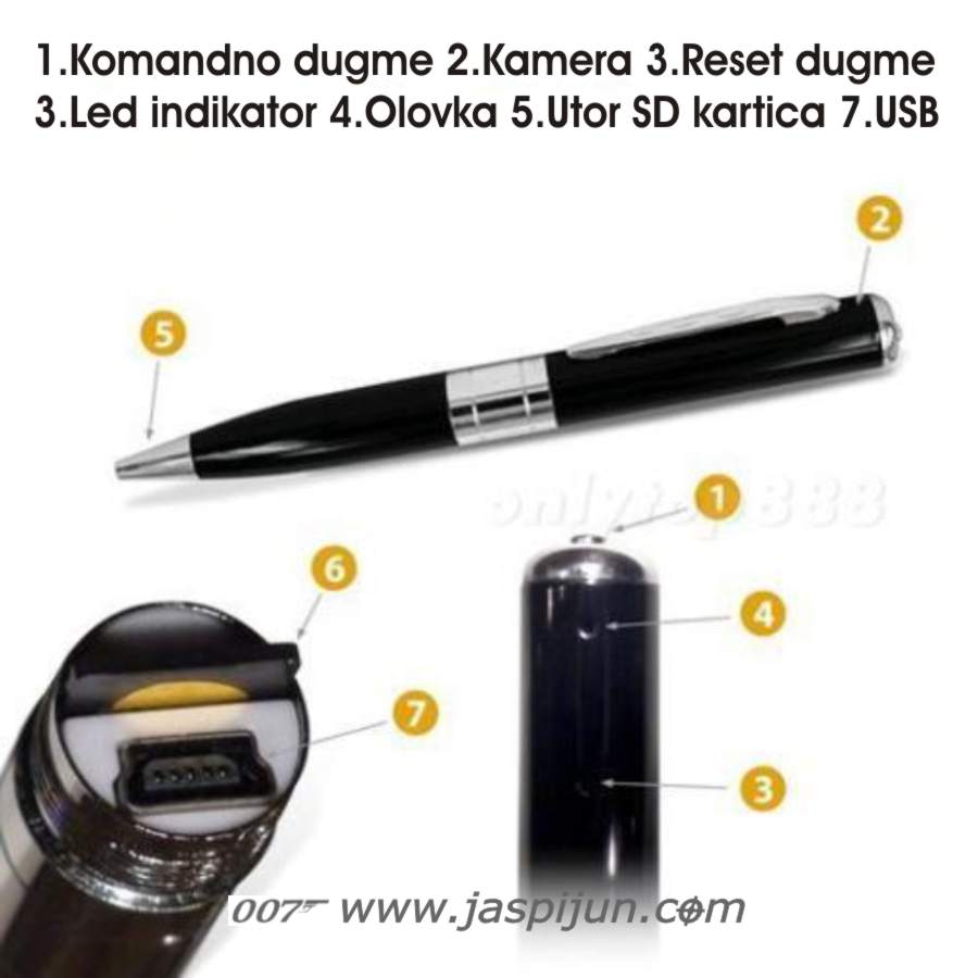 spijunska olovka sa kamerom
